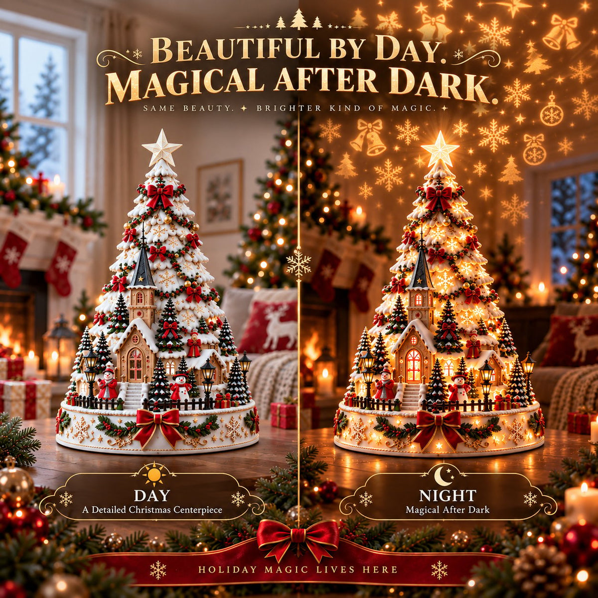 🎄 Christmas Village Lightscape Tree
