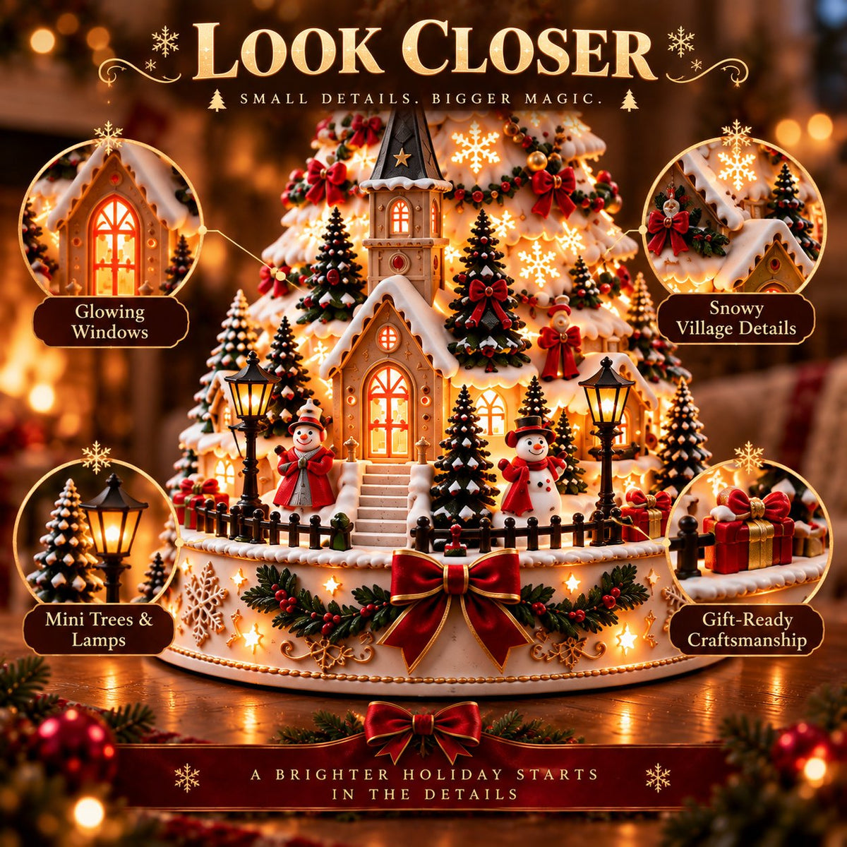 🎄 Christmas Village Lightscape Tree