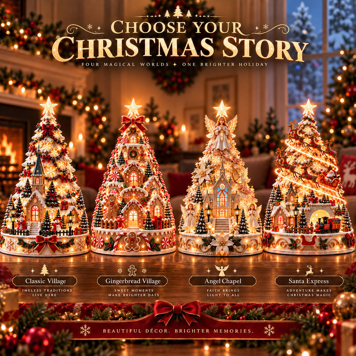 🎄 Christmas Village Lightscape Tree