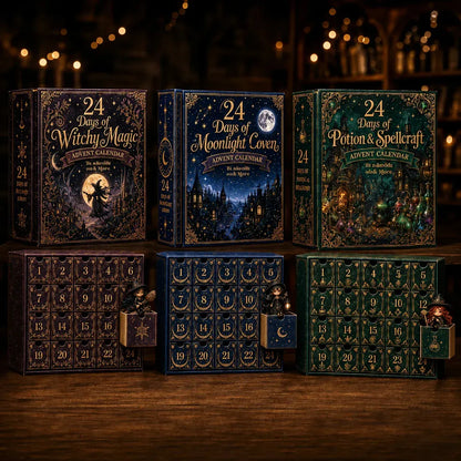 🔮 LAST DAY 49% OFF – 24 Days Of Witchy Surprises Advent Calendar | 24 Unique Collectible Witches with Magical Themes, Mini Figures & Fantasy Display Collection ✨