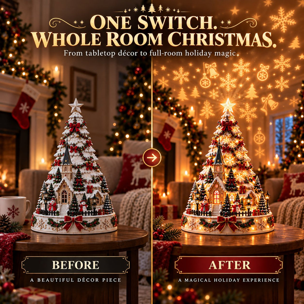 🎄 Christmas Village Lightscape Tree