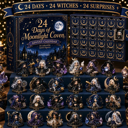 🔮 LAST DAY 49% OFF – 24 Days Of Witchy Surprises Advent Calendar | 24 Unique Collectible Witches with Magical Themes, Mini Figures & Fantasy Display Collection ✨
