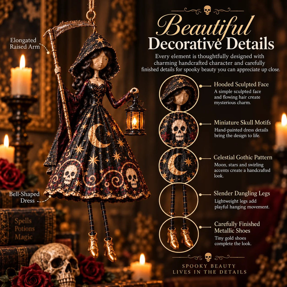 🎃Midnight LadiesTM – Gothic Halloween Hanging Decor🖤