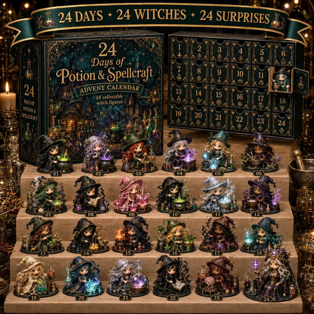 🎈Witchy Advent Calendar 2026 – 24 Days of Magical Collectible Figures | 49% OFF