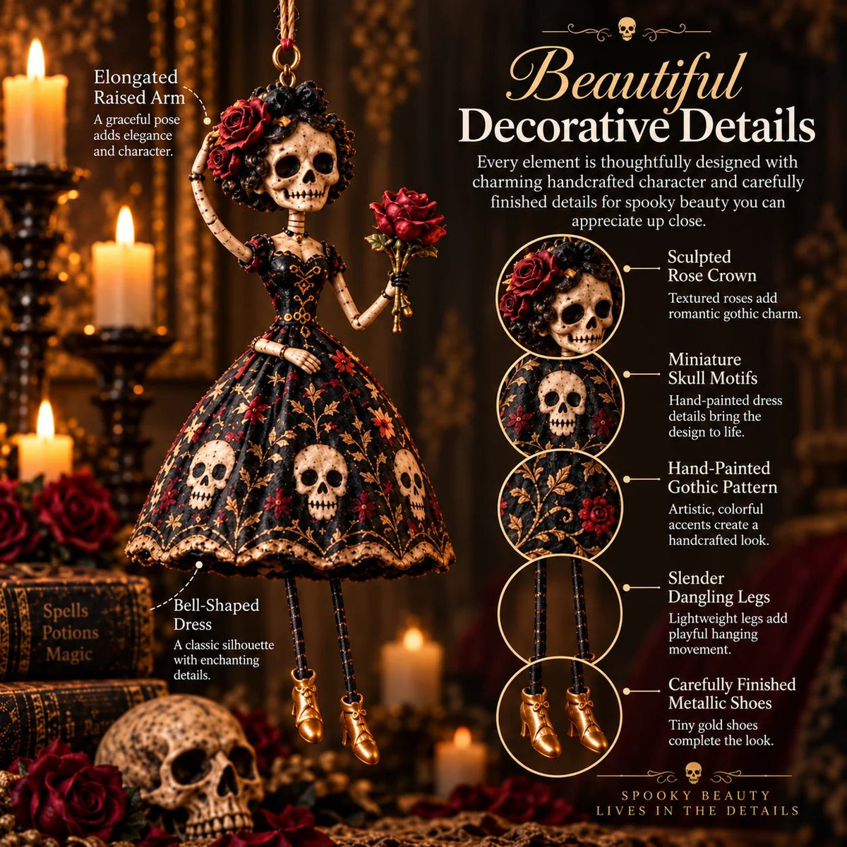 🎃Midnight LadiesTM – Gothic Halloween Hanging Decor🖤
