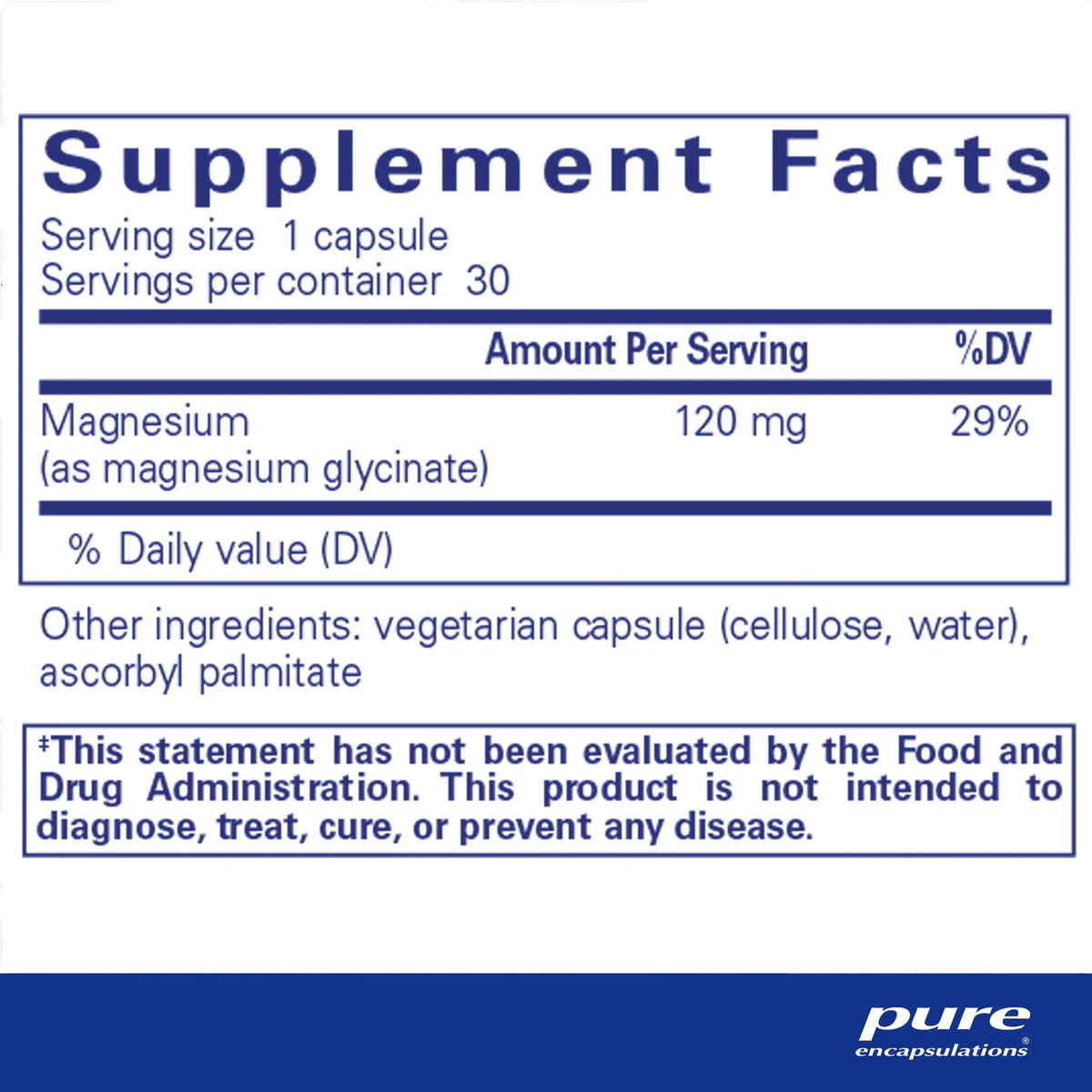 Pure Encapsulations Magnesium (Glycinate) - Supplement to Support Stress Relief, Sleep, Heart Health, Nerves, Muscles, and Metabolism* - with Magnesium Glycinate - 90 Capsules