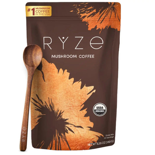 RYZE Organic Mushroom Coffee – Energy & Focus Adaptogenic Blend