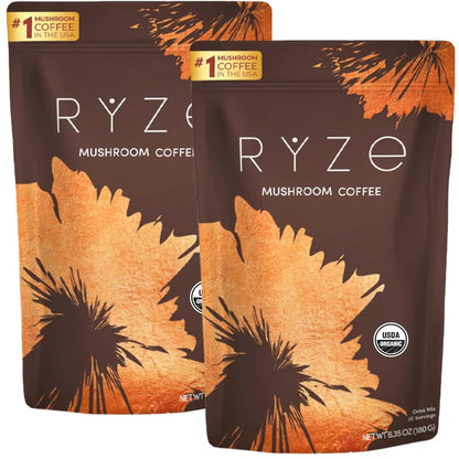 RYZE Organic Mushroom Coffee – Energy & Focus Adaptogenic Blend