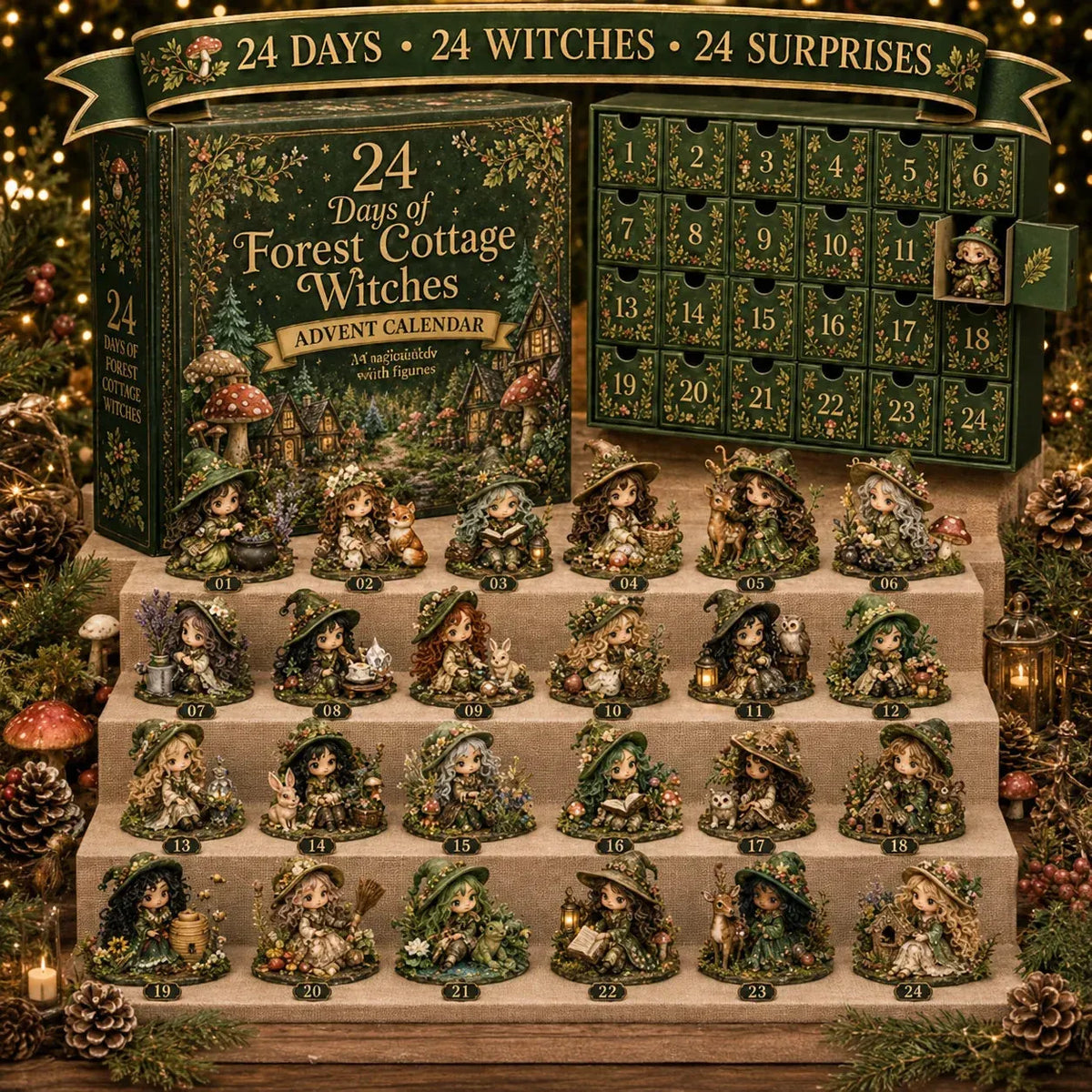 🎈Witchy Advent Calendar 2026 – 24 Days of Magical Collectible Figures | 49% OFF