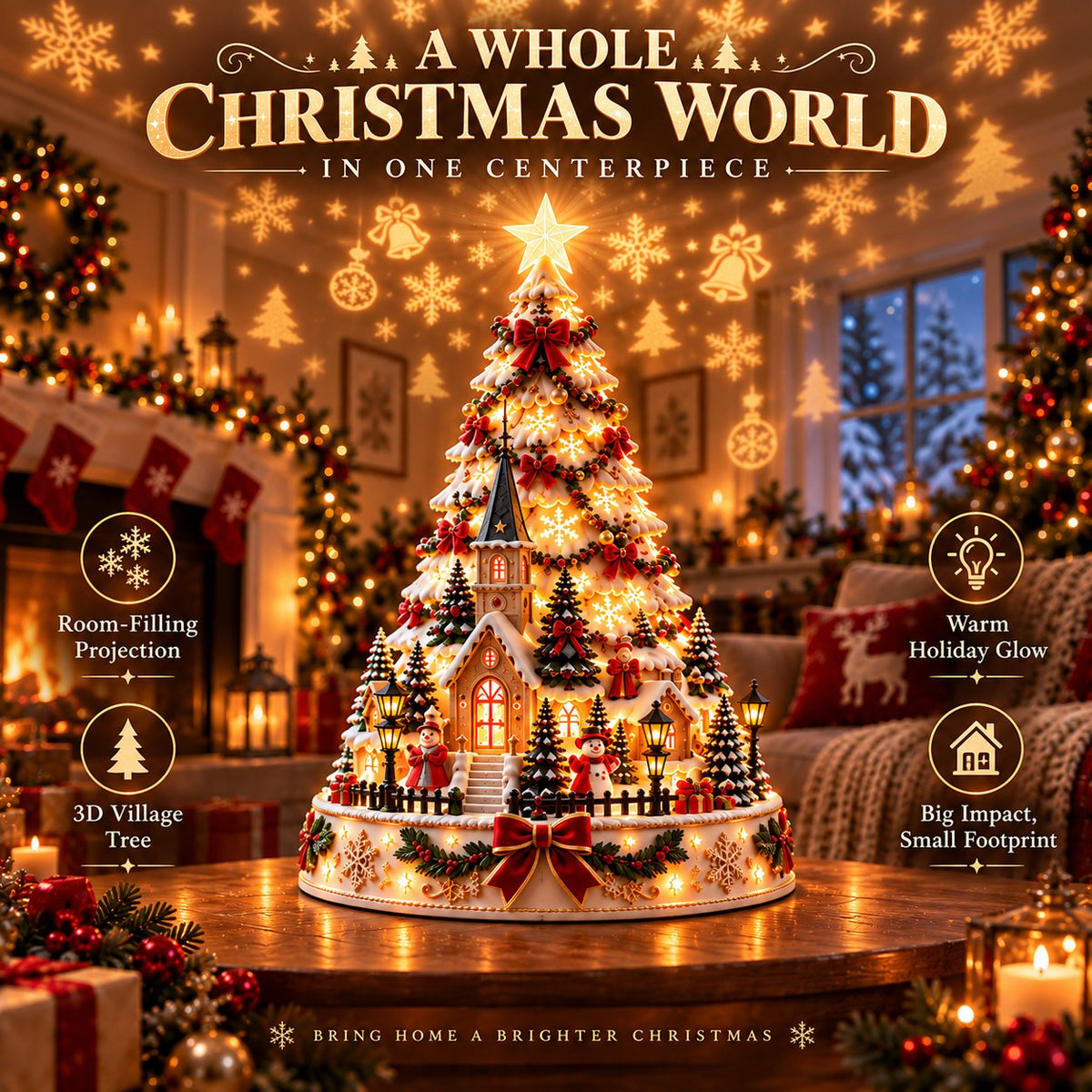 🎄 Christmas Village Lightscape Tree