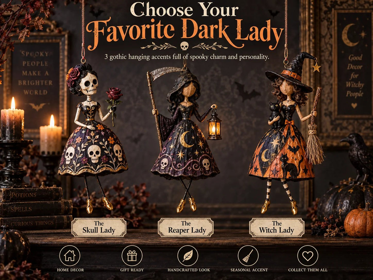 🎃Midnight LadiesTM – Gothic Halloween Hanging Decor🖤