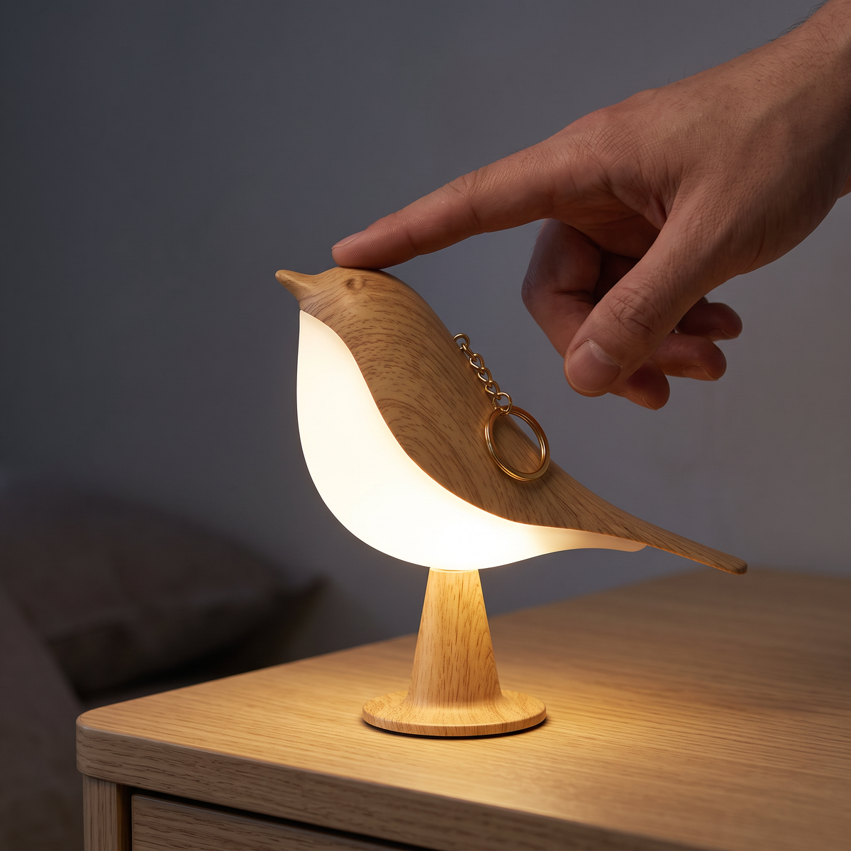 Cora – Cordless Bird Lamp with Touch Dimmer