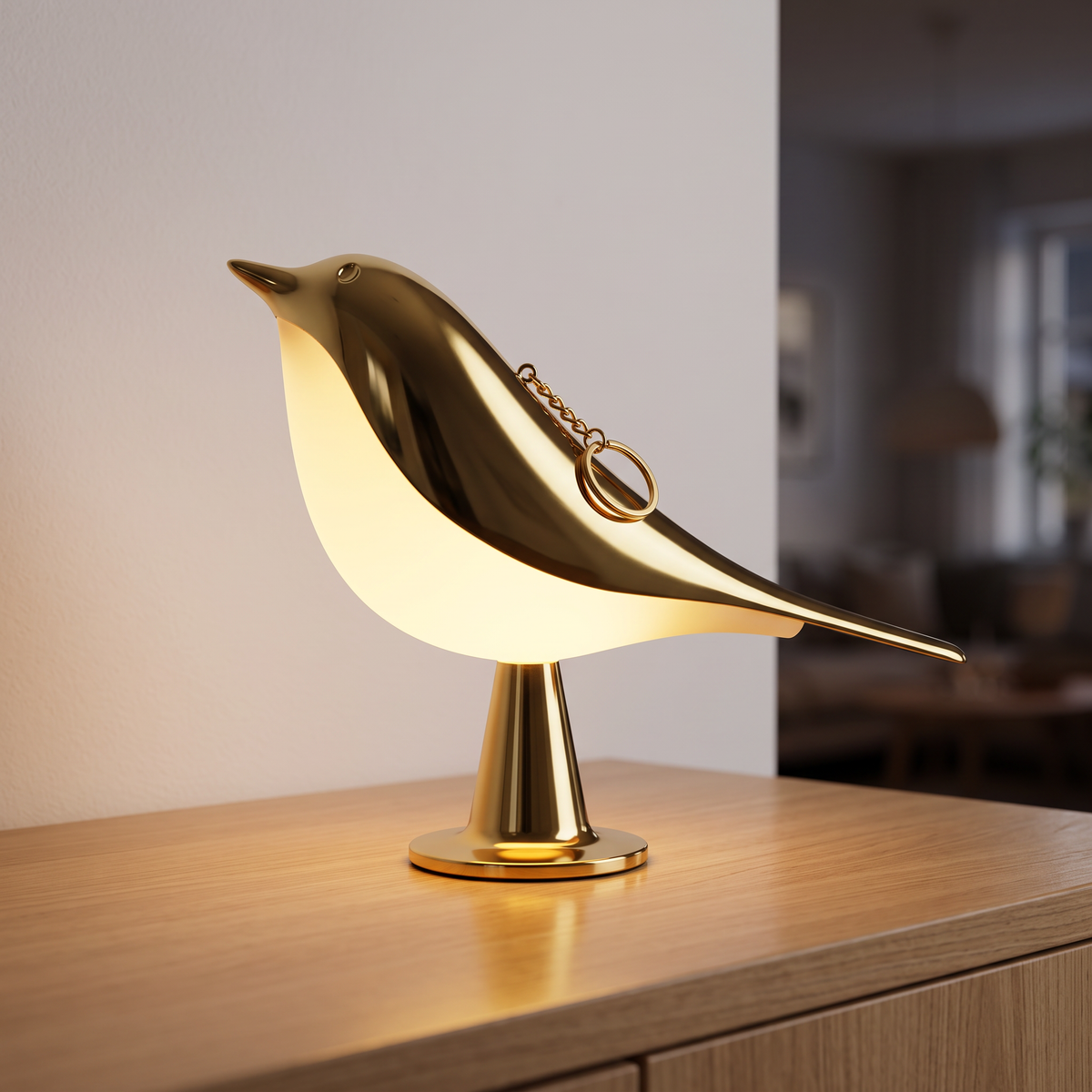 Cora – Cordless Bird Lamp with Touch Dimmer